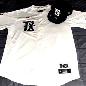 Marcus Semien Texas Rangers Nike Men's City Connect Jersey Large-Matching Cap